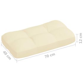 vidaXL Pallet Sofa Cushions 7 pcs Cream