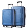 Expanable Spinner Wheel 2 Piece Luggage Set ABS Lightweight Suitcase with TSA Lock 20inch+24inch