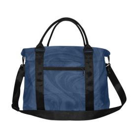 Travel Bag Blue Waves and Black Strap Design by HadiArts