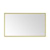 72in. W x 48in. H Metal Framed Bathroom Mirror for Wall, X Inch Rectangle Mirror, Bathroom Vanity Mirror Farmhouse, Anti-Rust