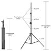 2.88M Photography Heavy Duty Light Frame All Metal Foldable Light Stand For Softbox LED Flat Panel Selfie Ring Lamp