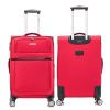 3-piece fabric soft luggage set with swivel wheels and password lock, 20/26/30 inches,Red