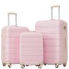 3 Piece Luggage Set Hardside Spinner Suitcase with TSA Lock 20" 24' 28" Available