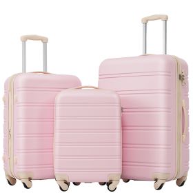 3 Piece Luggage Set Hardside Spinner Suitcase with TSA Lock 20" 24' 28" Available