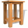 End Table Solid Oak Wood 10.6"x9.4"x14.6"