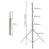 290cm Air Pressure Tripod Bearing 10kg for Camera Stainless Steel Light Stand For Ring Light Live Youtube and Photography Soft