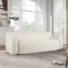 U_Style 81.5" Minimalist Compression Sofa, Curved Design, 3-Seater Casual Sofa for Living Rooms, Bedrooms, and Apartments