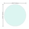 36" Inch Round Tempered Glass Table Top Clear Glass 1/4'' Inch Thick Round Polished Edge