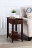 ACME Bertie Accent Table, Espresso Finish 82742