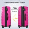 Hardshell Luggage Sets 2Pcs + bag Spinner Suitcase with TSA Lock Lightweight