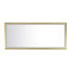 96in. W x 48 in. H LED Lighted Bathroom Wall Mounted Mirror with High Lumen+Anti-Fog Separately Control bedroom full-length mirror bathroom led mirror