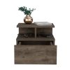 Nightstand Floating Flopini, Bedroom, Dark Walnut