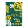 North Dakota State OFFICIAL Collegiate "Hexagon" Twin Comforter & Sham Set