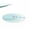 36" Inch Round Tempered Glass Table Top Clear Glass 1/4'' Inch Thick Round Polished Edge