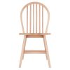 Windsor 2-Pc Chair Set; Natural