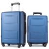 Expanable Spinner Wheel 2 Piece Luggage Set ABS Lightweight Suitcase with TSA Lock 20inch+24inch