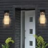 Outdoor waterproof transparent LED crystal wall lamp Supports multiple types of light bulbs (2 packs) with light sense