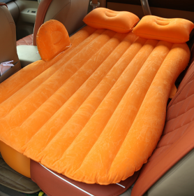 Car Inflatable Bed (Color: orange)