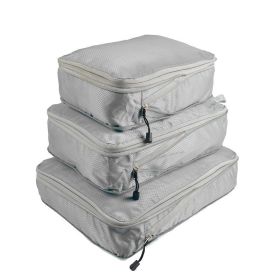 3 Set Travel Storage Bags, Multi-functional Clothing Sorting Packages, Travel Packing Compression Pouche (Color: Grey 1)