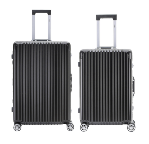 Highly durable travel suitcases check in luggage cabin baggage abs hard shell carry on premium suitcases (Color: Charcoal, size: Medium 26'' + large 30)