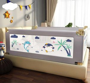 Bed Rails for Toddlers Extra Long Bed Guardrail for Kids (Color: gray, size: 1.5M)