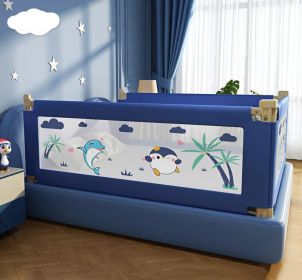 Bed Rails for Toddlers Extra Long Bed Guardrail for Kids (Color: Blue, size: 1.8M)