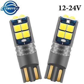 1x T10 W5W LED Canbus 12V 24V Led Bulbs 10SMD 194 168 Auto Car Interior Light Plate Dome Reading Lamp Clearance Light (Emitting Color: Blue, Socket Type: T10)