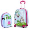 2 Pieces 12 Inch 16 Inch Kids Luggage Set with Backpack and Suitcase for Travel