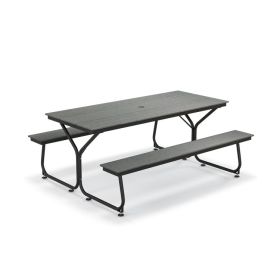 6 Feet Outdoor Picnic Table Bench Set for 6-8 People Be the first to review this product Item No: 13472895 (Color: gray)