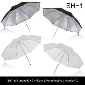 4 Units 80cm 33" Photography Photo Pro Studio Soft Translucent White Diffuser Umbrella for Studio Lamp Flash Lighting (Color: SH-1)