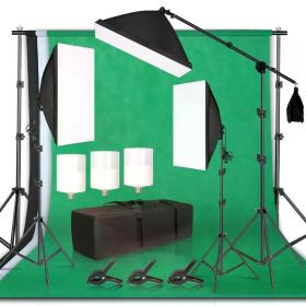 Photography Lighting Kit Umbrella Photo Background Muslin Backdrops Softbox Light Stand Portable Bag Soft BoxFor Photo Studio (Color: photo kit 35)