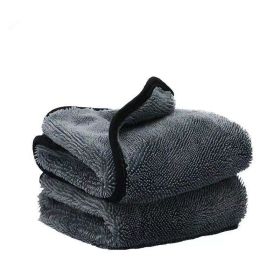 Towel Microfiber Car Beauty Car Towel Not Easy To Shed Hair Thickened Absorbent Seamless Car Cleaning Cloth (Option: Gray 1200G ãŽ¡-30X40CM)