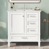 30" Bathroom Vanity , Modern Bathroom Cabinet with Sink Combo Set, Bathroom Storage Cabinet with a Soft Closing Door and 3 Drawers, Solid Wood Frame