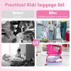 2 Pieces 12 Inch 16 Inch Kids Luggage Set with Backpack and Suitcase for Travel