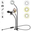 Mobile phone live broadcast stabilizer fill light LED universal hose eye protection desk lamp desktop mobile phone two in one bracket