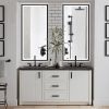 4 Size LED Bathroom Mirror;  Backlit and Front Lighted Mirror for Bathroom;  Wall Mounted Bathroom Vanity Framed Mirror Includes Dimmer;  ; Defogger;