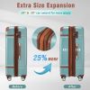 Hardshell Luggage Sets 4 Pieces 20"+24"+28" Luggages and Cosmetic Case Spinner Suitcase with TSA Lock Lightweight