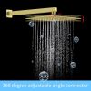 Shower System Shower Faucet Combo Set Wall Mounted with 12" Rainfall Shower Head and handheld shower faucet