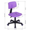 Plastic Children Student Chair;  Low-Back Armless Adjustable Swivel Ergonomic Home Office Student Computer Desk Chair;  Hollow Star