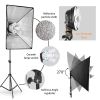 Photography Softbox Studio Photo Lighting Kit With Photographic 135W Bulb Accessories Soft Box Continuou Light System For Camera